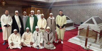 الشيخ معاذ القادري بودشيش يستقبل وفداً من رابطة أهل دلائل الخيرات في أجواء روحانية خاصة