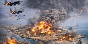 واشنطن تشن هجوماً كبيراً على جزيرة (خرج) الإيرانية وتقصف أكثر من 90 هدفا