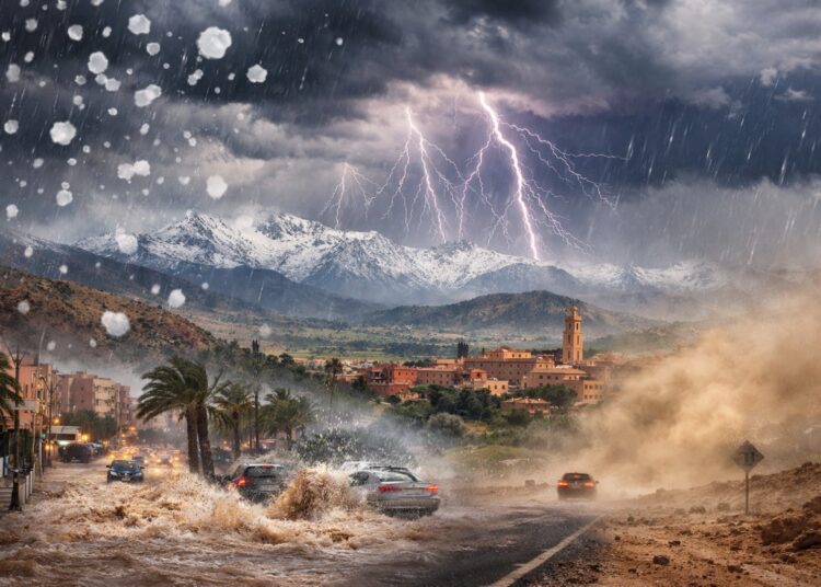 اضطرابات جوية قوية تضرب المغرب.. أمطار رعدية وبرد ورياح عاتية في عدة مناطق