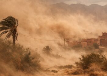 نشرة إنذارية: رياح عاتية وزوابع غبارية تضرب عدة مناطق بالمملكة يوم الاثنين