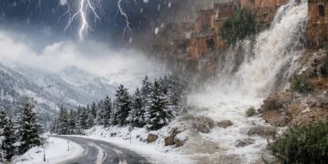 إنذار جوي عاجل: زخات رعدية قوية وبَرَد وثلوج تضرب عدة مناطق بالمملكة حتى الأحد