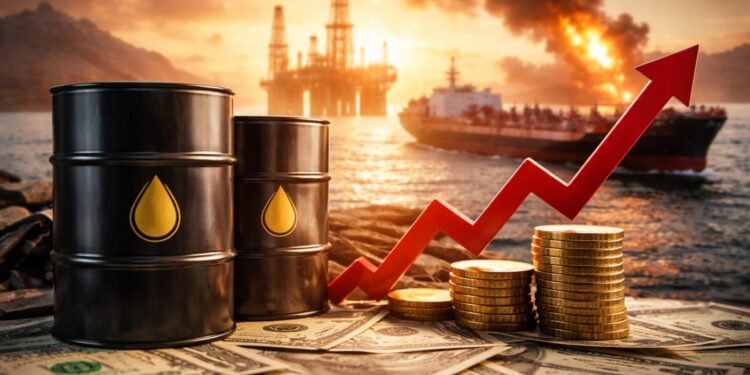 قفزة قوية لأسعار النفط وسط توترات مضيق هرمز