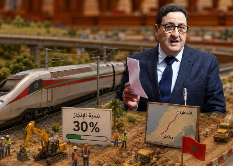 قيوح يكشف بلوغ نسبة إنجاز خط “البراق” بين القنيطرة ومراكش 30 بالمائة