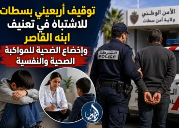 توقيف أربعيني بسطات للاشتباه في تعنيف ابنه القاصر وإخضاع الضحية للمواكبة الصحية والنفسية