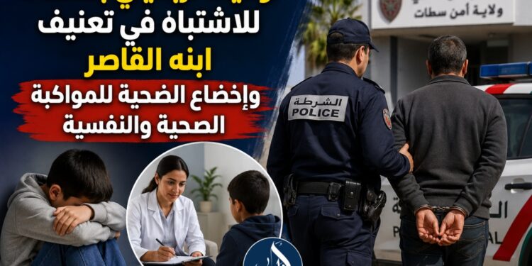 توقيف أربعيني بسطات للاشتباه في تعنيف ابنه القاصر وإخضاع الضحية للمواكبة الصحية والنفسية