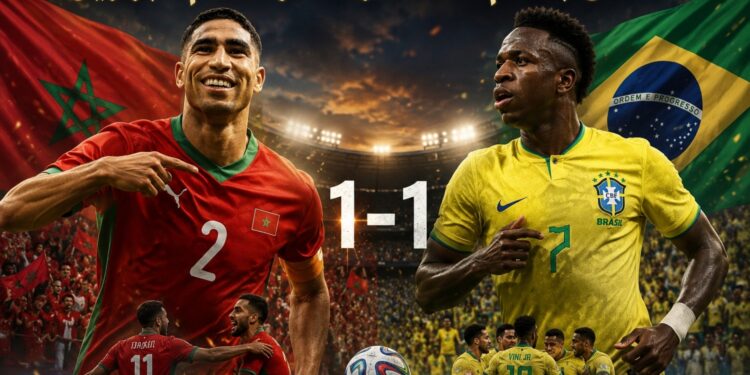 المنتخب المغربي يقتنص تعادلاً ثميناً أمام البرازيل في افتتاح مونديال 2026