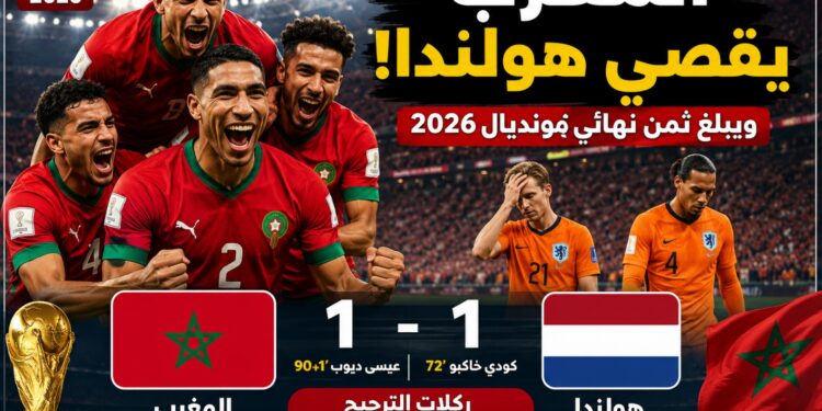 المغرب يقصي هولندا بركلات الترجيح ويبلغ ثمن نهائي مونديال 2026