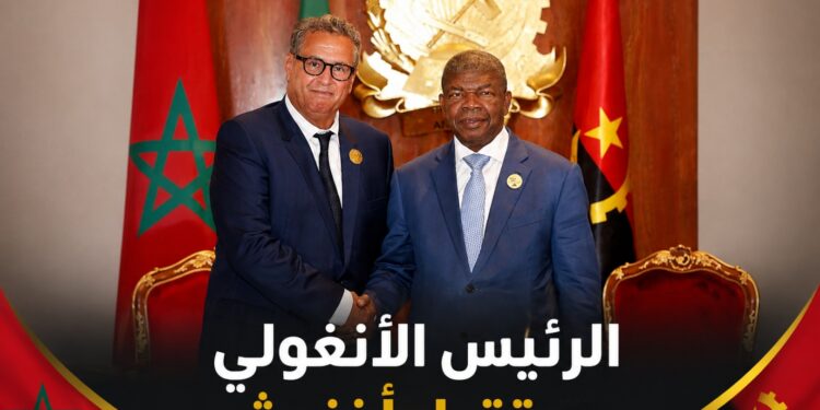 الرئيس الأنغولي يستقبل رئيس الحكومة عزيز أخنوش
